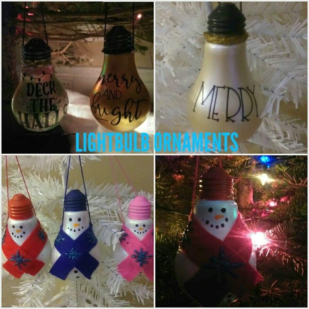 Lightbulb ornaments!